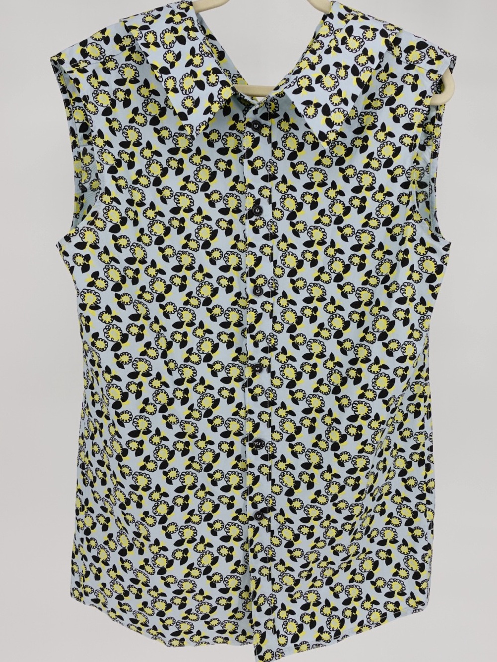 MARNI Cotton Print Tank w/Collar